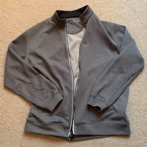 Pebble Beach Grey Zip-Up Jacket SIZE LARGE